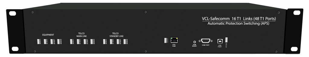 VCL-SafeComm, 16 T1 Links (48 T1 Ports)