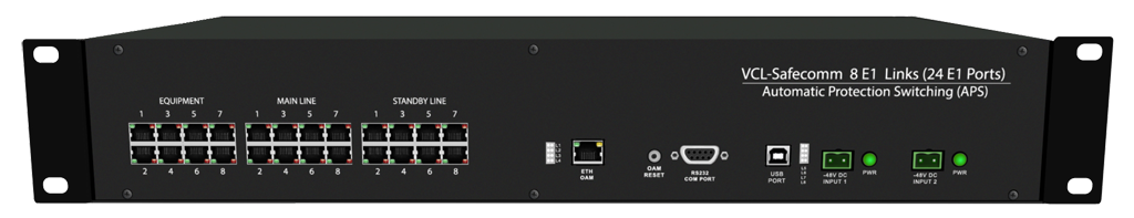 VCL-SafeComm, 8 E1 Links (24 E1 Ports)