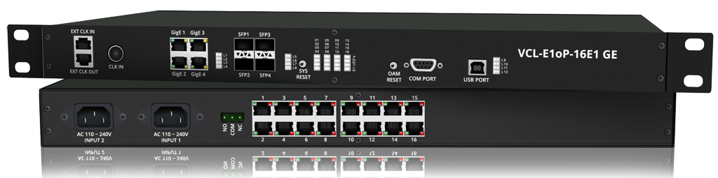 VCL-E1oP' E1 over Packet (16 E1 Port GE Version)