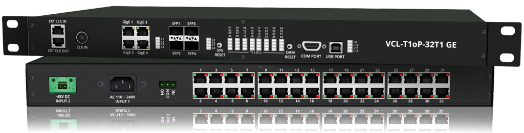 VCL-T1oP' T1 over Packet (32 T1 Port GE Version)